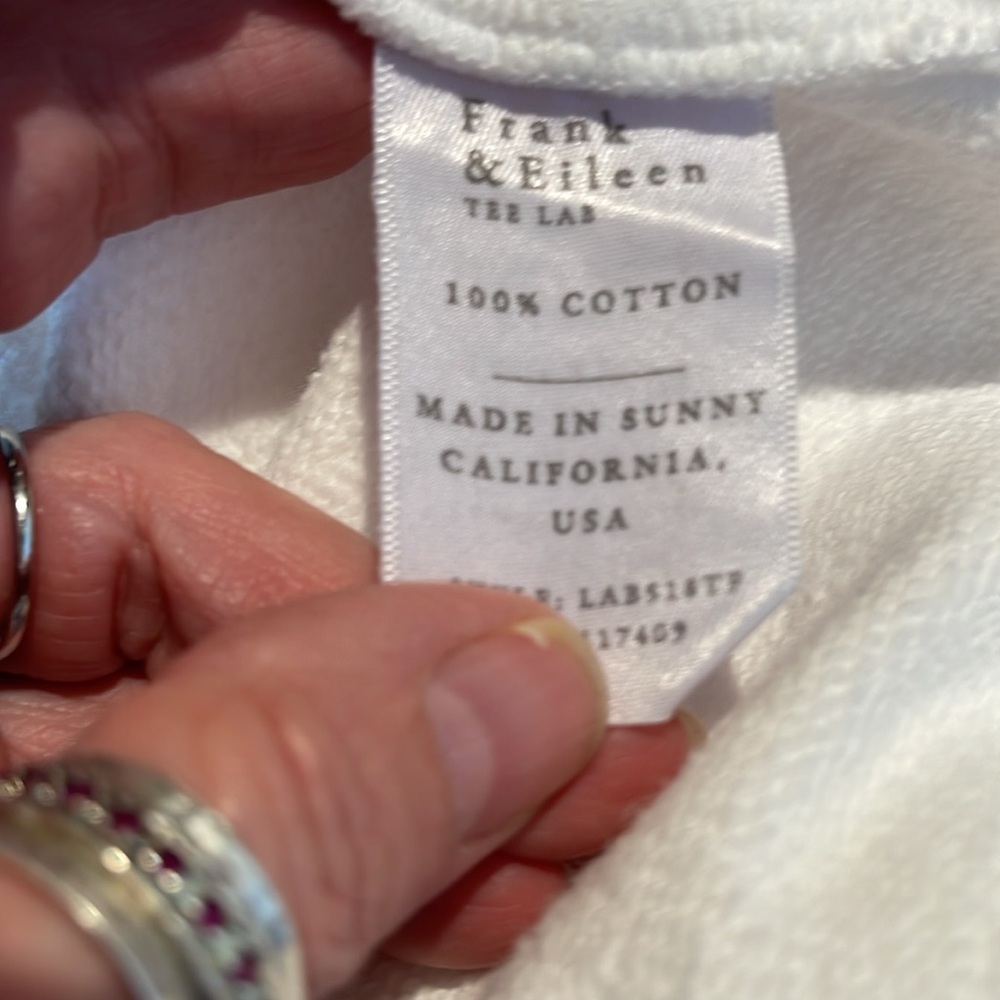 Frank & Eileen White Pullover Sweatshirt - Picture 5 of 5